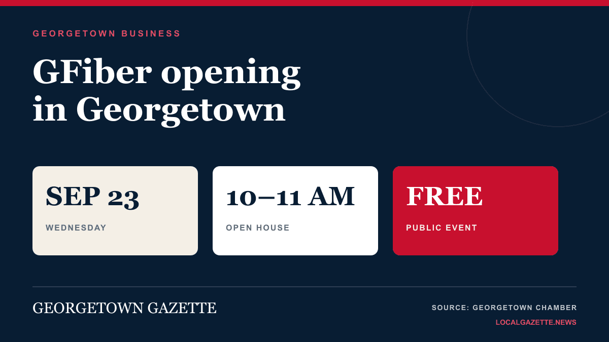 GFiber sets Georgetown opening event for September 23 — Georgetown news photo